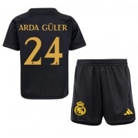 Real Madrid Arda Guler #24 Replika babykläder Tredjeställ Barn 2023-24 Kortärmad (+ korta byxor)
